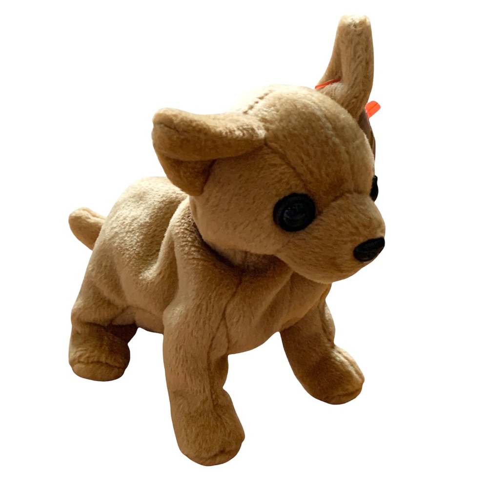 Vintage 1998 Ty Beanie Baby TINY the Dog 5" Plush Toy